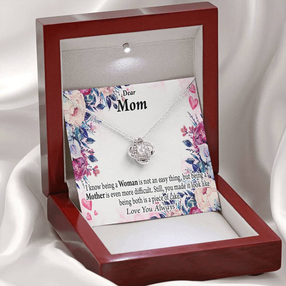 To Mom You'Re Wonderful Love Knot Message Card From Son Daughter Gift Anniversary Birthday Graduation Mothers Day-Express Your Love Gifts
