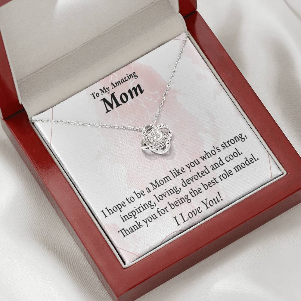 Mom You'Re The Greatest! Love Knot Message Card From Son Daughter Gift Anniversary Birthday Graduation Mothers Day-Express Your Love Gifts