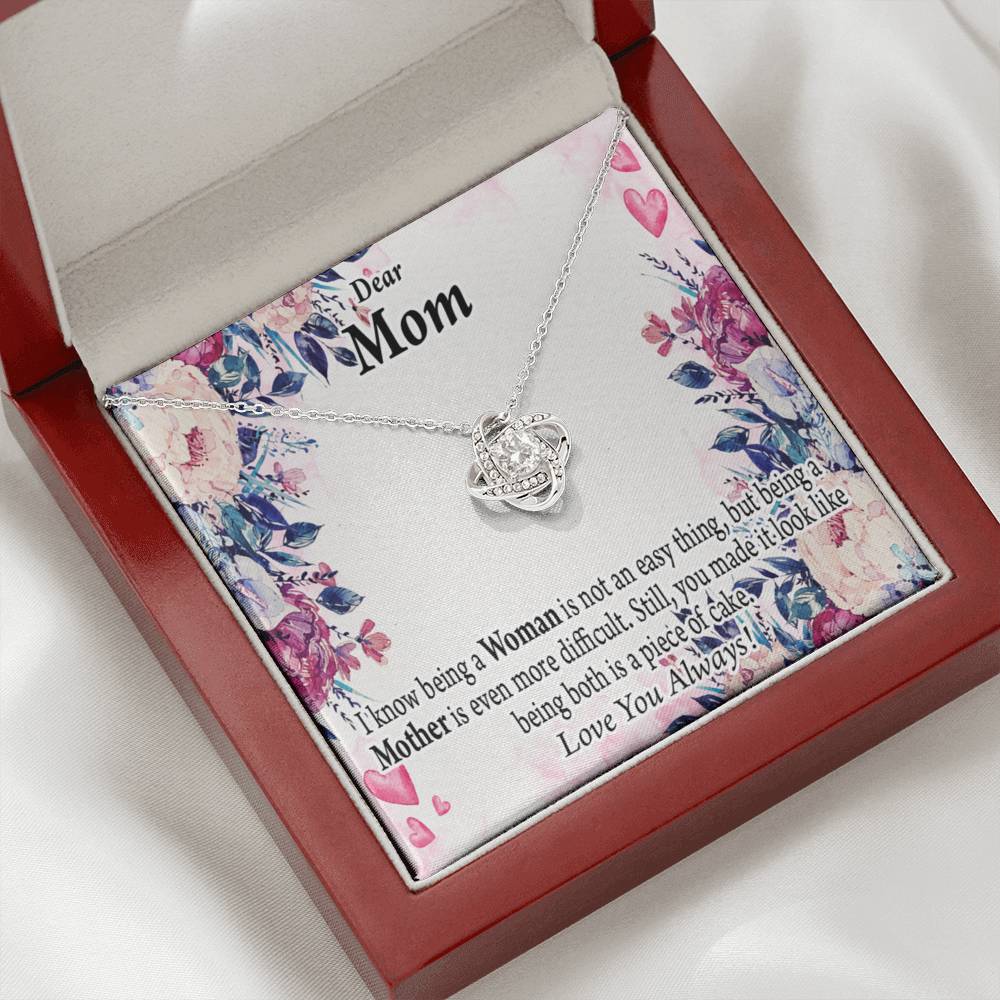 To Mom You'Re Wonderful Love Knot Message Card From Son Daughter Gift Anniversary Birthday Graduation Mothers Day-Express Your Love Gifts