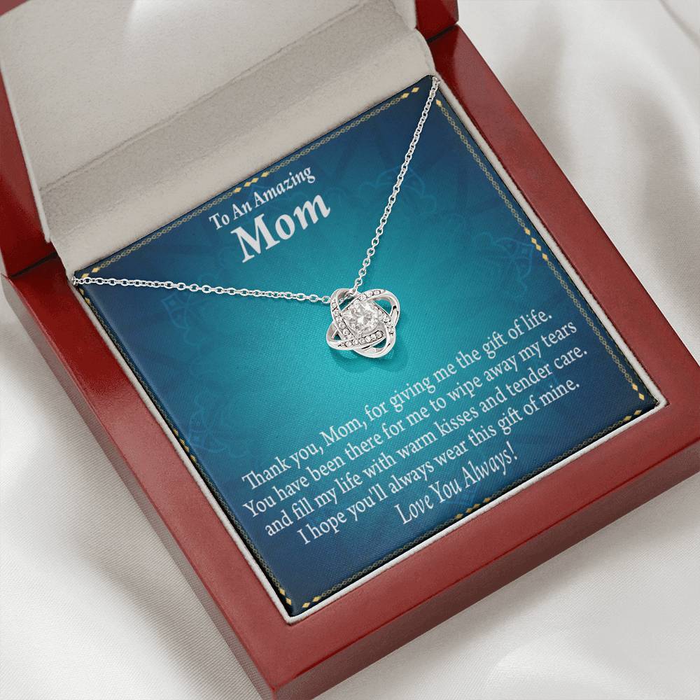 To Mom Love Always Love Knot Message Card From Son Daughter Gift Anniversary Birthday Graduation Mothers Day-Express Your Love Gifts