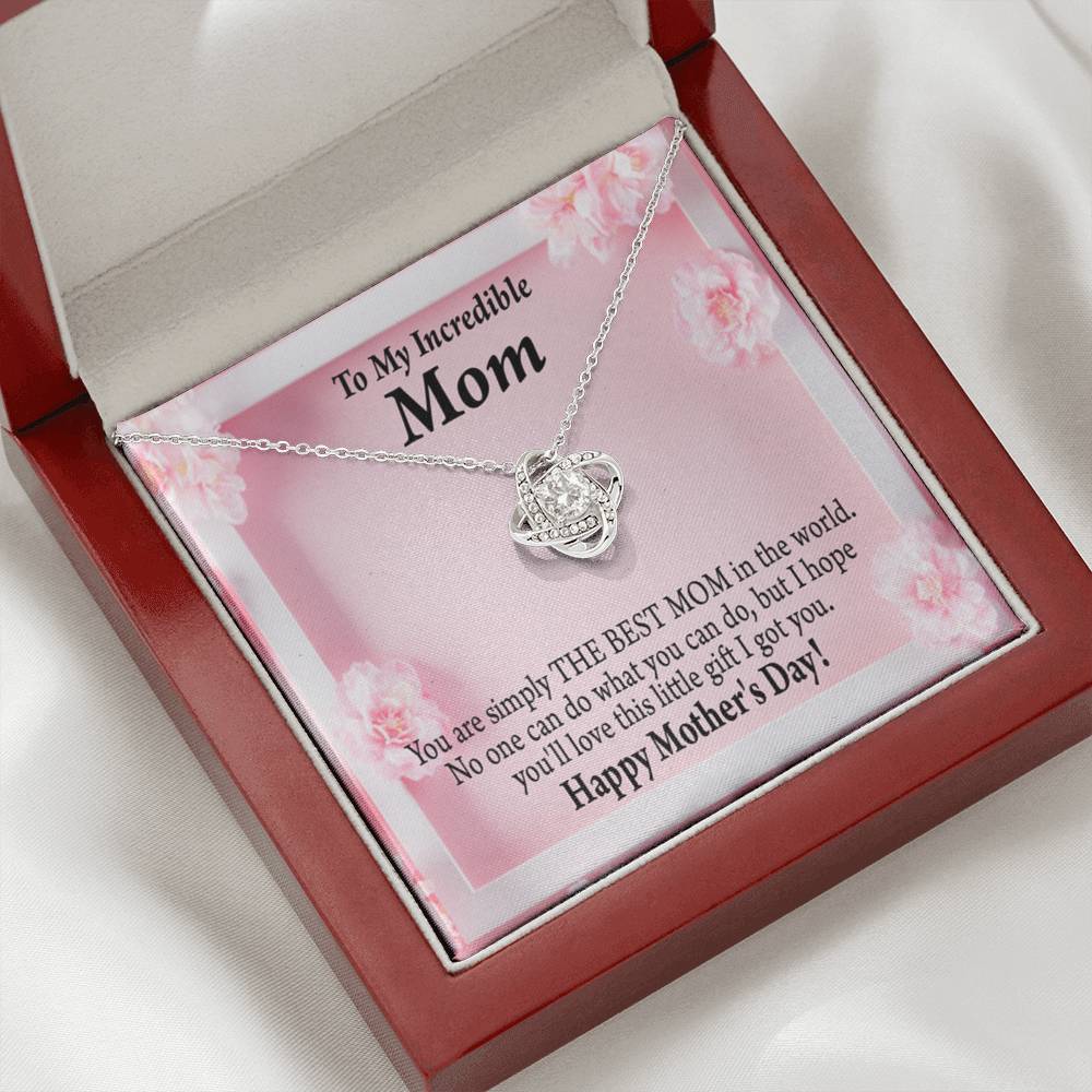 Happy Mother'S Day You'Re The Best Love Knot Message Card From Son Daughter Gift Anniversary Birthday Graduation Mothers Day-Express Your Love Gifts