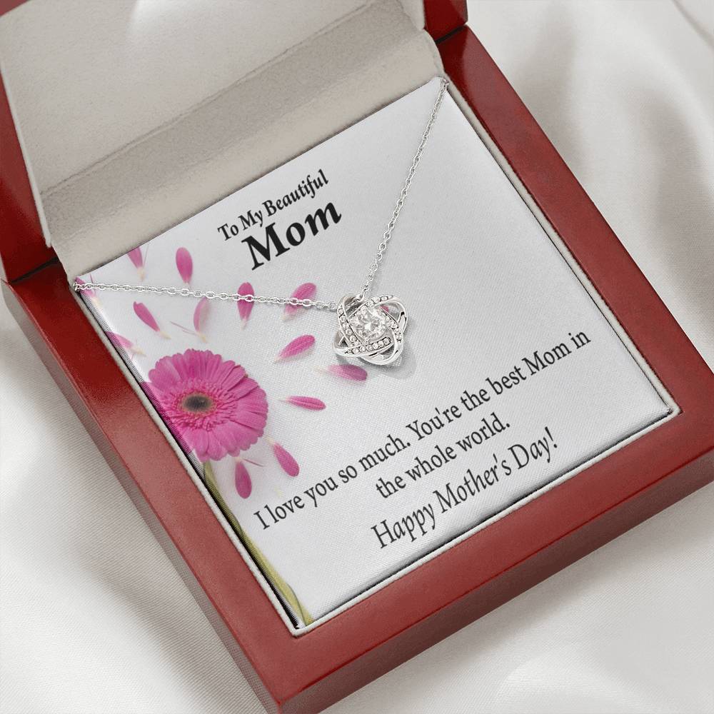 You'Re The Best Happy Mother'S Day Love Knot Pendant Message Card-Express Your Love Gifts