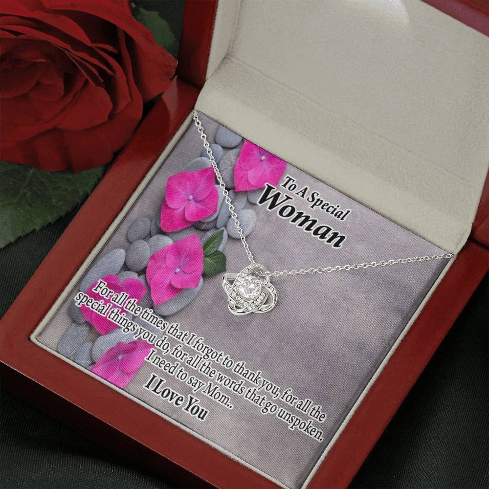 To Mom You'Re Special Love Knot Message Card From Son Daughter Gift Anniversary Birthday Graduation Mothers Day-Express Your Love Gifts