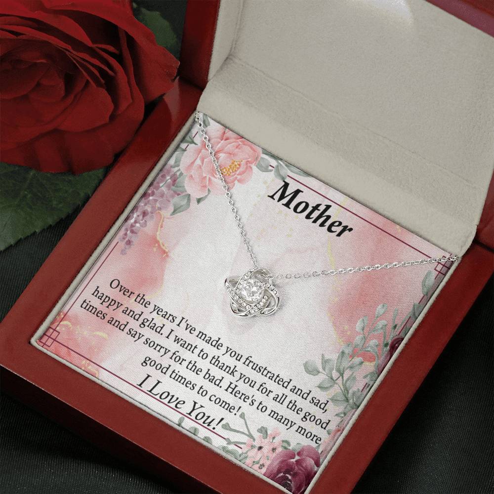To Mother More Good Times Love Knot Message Card From Son Daughter Gift Anniversary Birthday Graduation Mothers-Express Your Love Gifts
