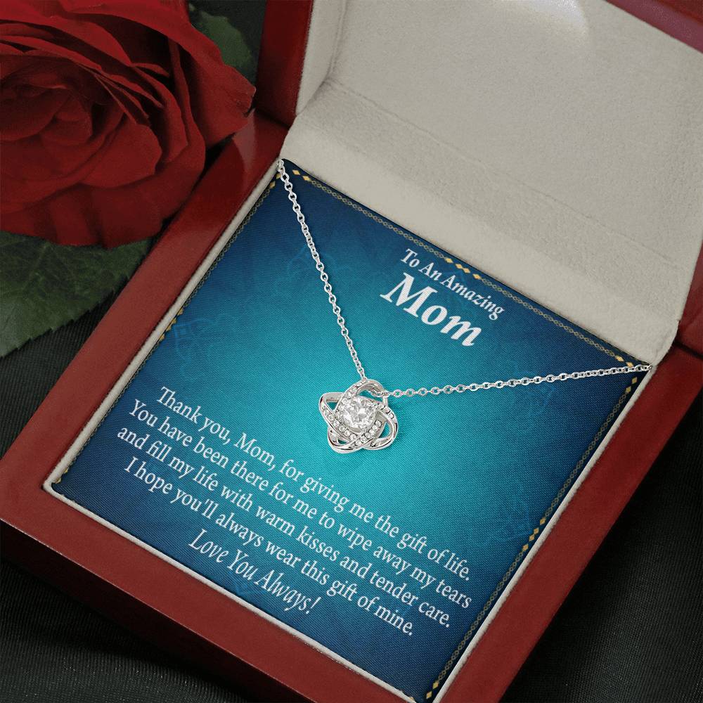To Mom Love Always Love Knot Message Card From Son Daughter Gift Anniversary Birthday Graduation Mothers Day-Express Your Love Gifts