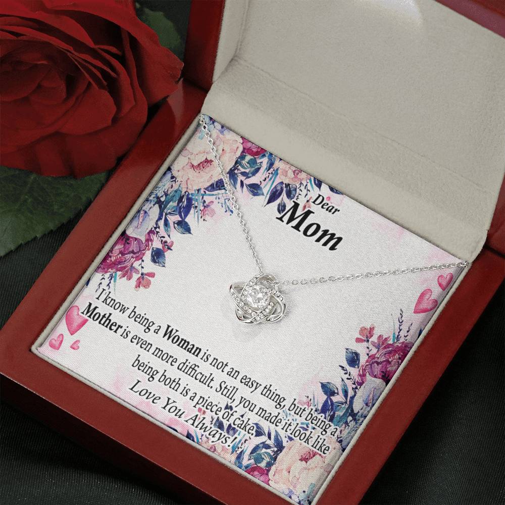 To Mom You'Re Wonderful Love Knot Message Card From Son Daughter Gift Anniversary Birthday Graduation Mothers Day-Express Your Love Gifts