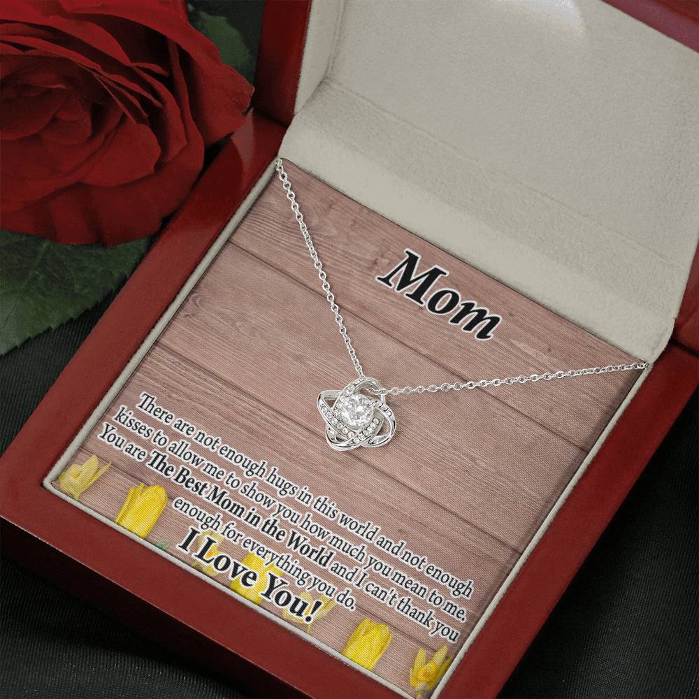 To Mom Best Mom In World Love Knot Message Card From Son Daughter Gift Anniversary Birthday Graduation Mothers Day-Express Your Love Gifts