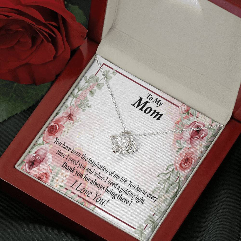To Mom Mother Bonus Mom Grandmom Sweet Message Love Knot Message Card From Son Daughter Gift Anniversary Birthday Graduation Mothers Day-Express Your Love Gifts