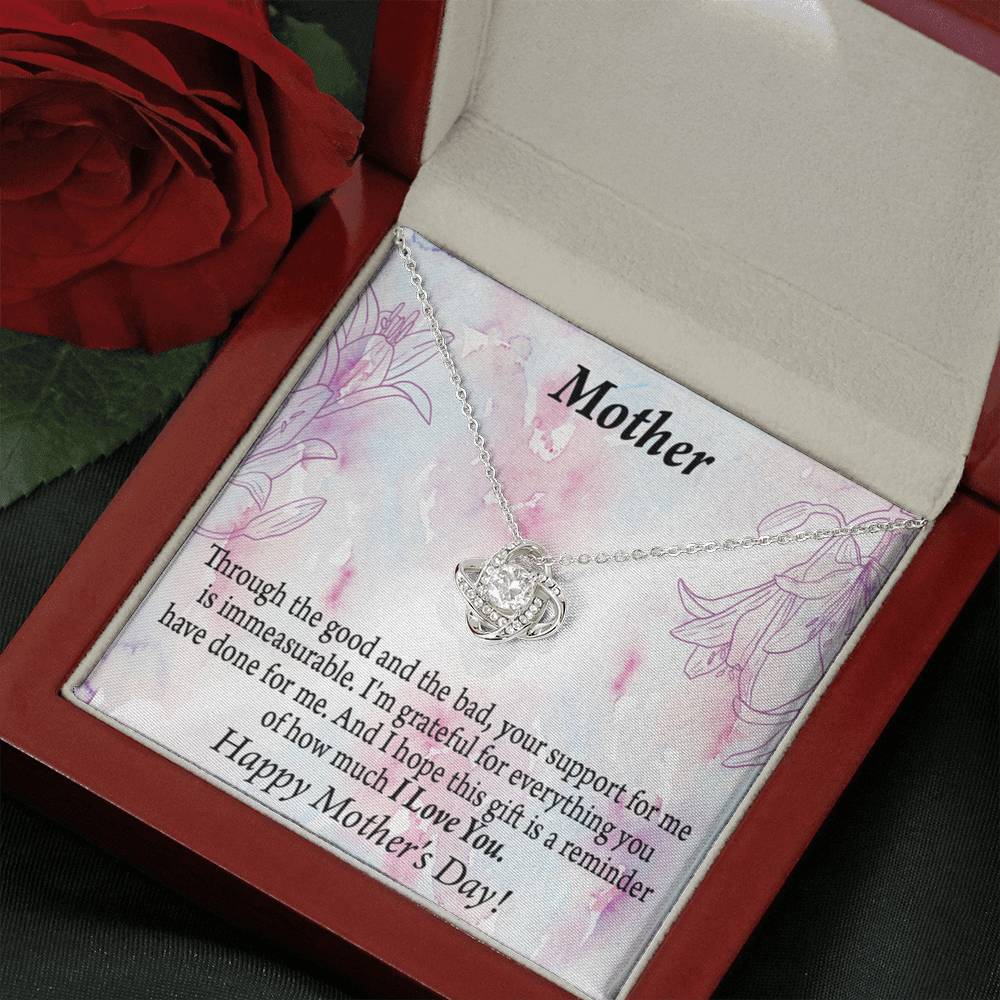Happy Mother'S Day So Grateful Love Knot Message Card From Son Daughter Gift Anniversary Birthday Graduation Mothers Day-Express Your Love Gifts