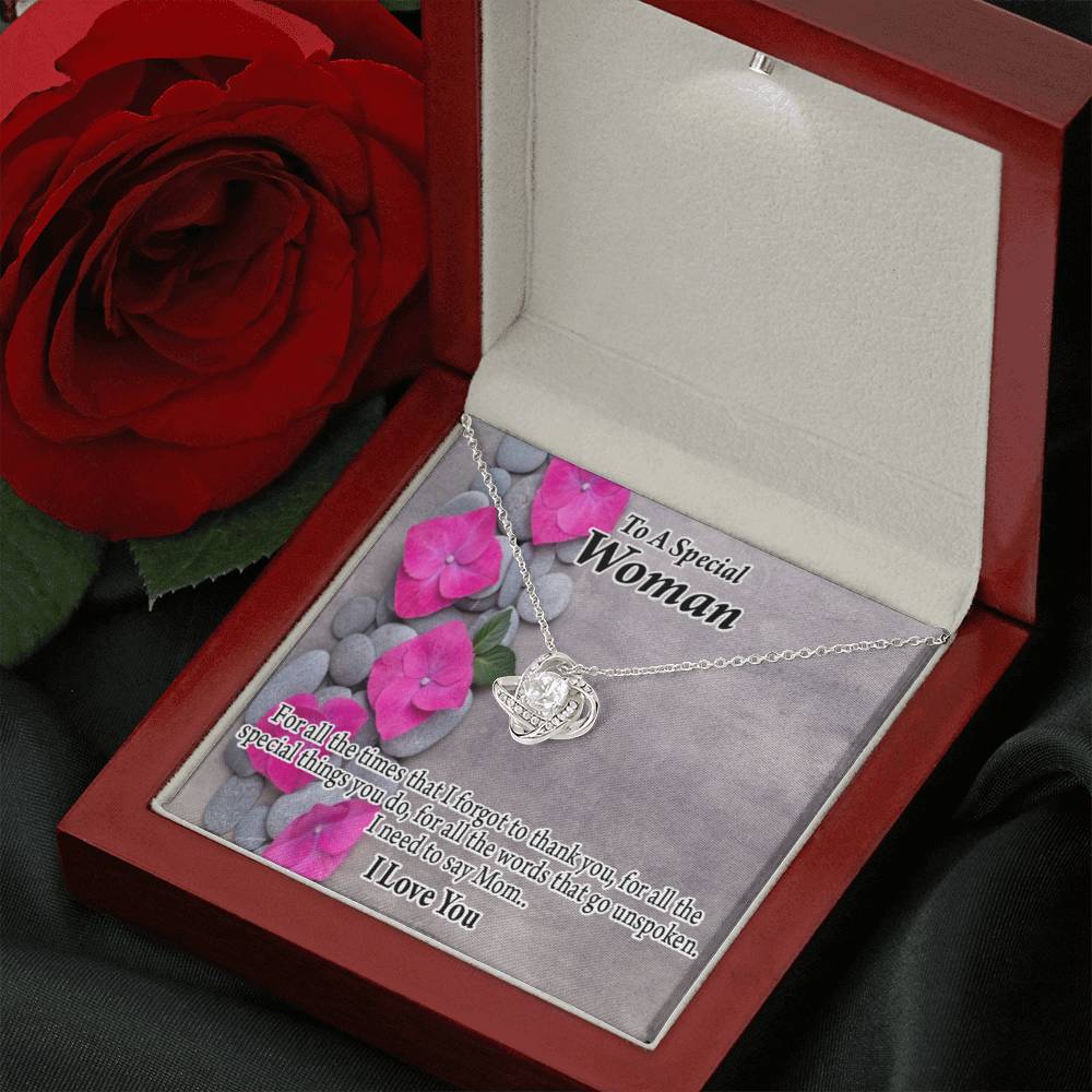 To Mom You'Re Special Love Knot Message Card From Son Daughter Gift Anniversary Birthday Graduation Mothers Day-Express Your Love Gifts