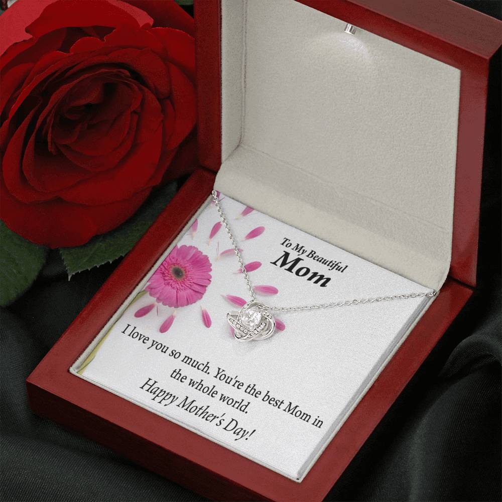 You'Re The Best Happy Mother'S Day Love Knot Pendant Message Card-Express Your Love Gifts