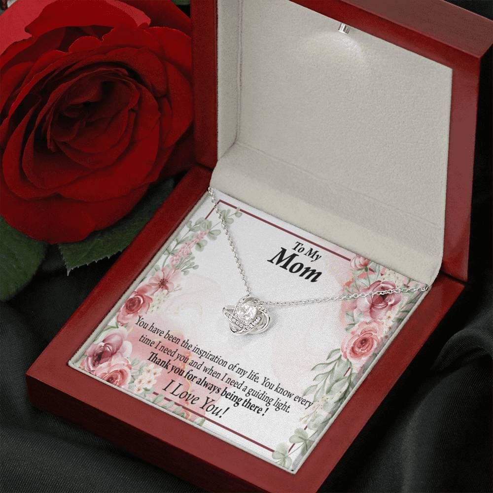To Mom Mother Bonus Mom Grandmom Sweet Message Love Knot Message Card From Son Daughter Gift Anniversary Birthday Graduation Mothers Day-Express Your Love Gifts