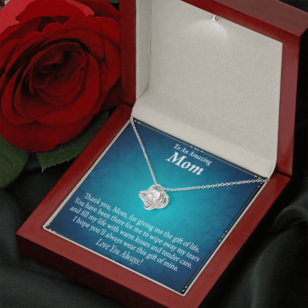 To Mom Love Always Love Knot Message Card From Son Daughter Gift Anniversary Birthday Graduation Mothers Day-Express Your Love Gifts