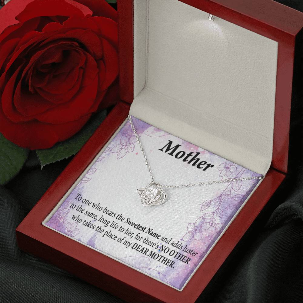 Mother Is The Sweetest Name Love Knot Message Card From Son Daughter Gift Anniversary Birthday Graduation Mothers Day-Express Your Love Gifts