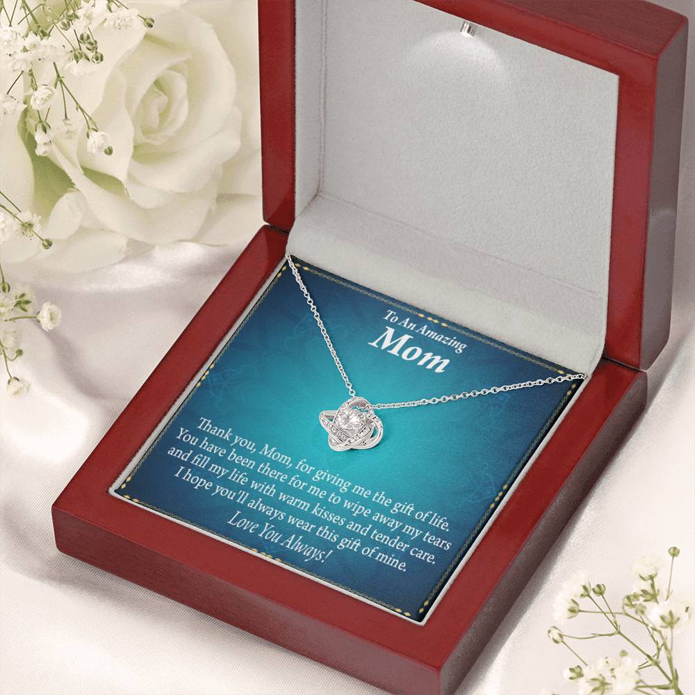To Mom Love Always Love Knot Message Card From Son Daughter Gift Anniversary Birthday Graduation Mothers Day-Express Your Love Gifts