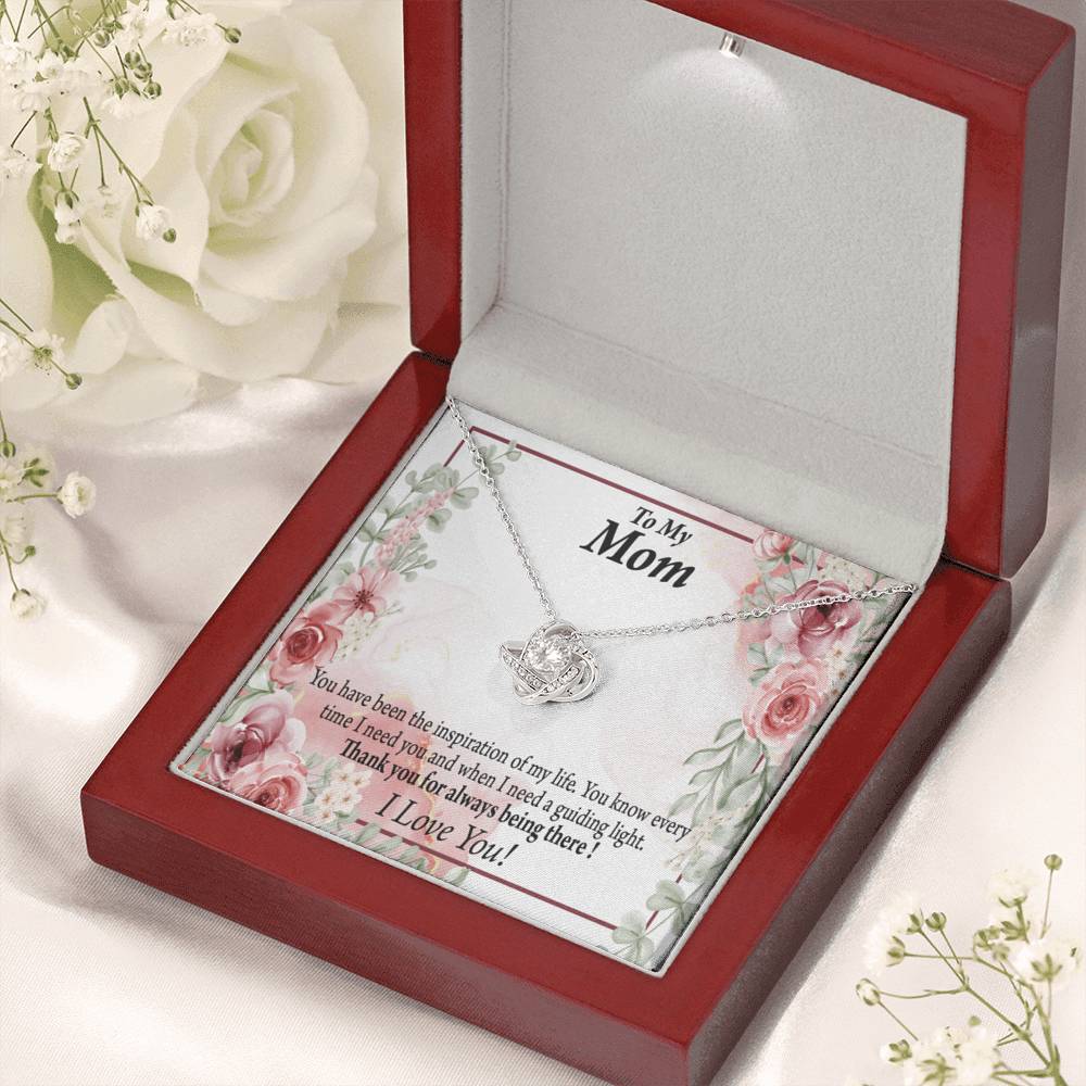 To Mom Mother Bonus Mom Grandmom Sweet Message Love Knot Message Card From Son Daughter Gift Anniversary Birthday Graduation Mothers Day-Express Your Love Gifts