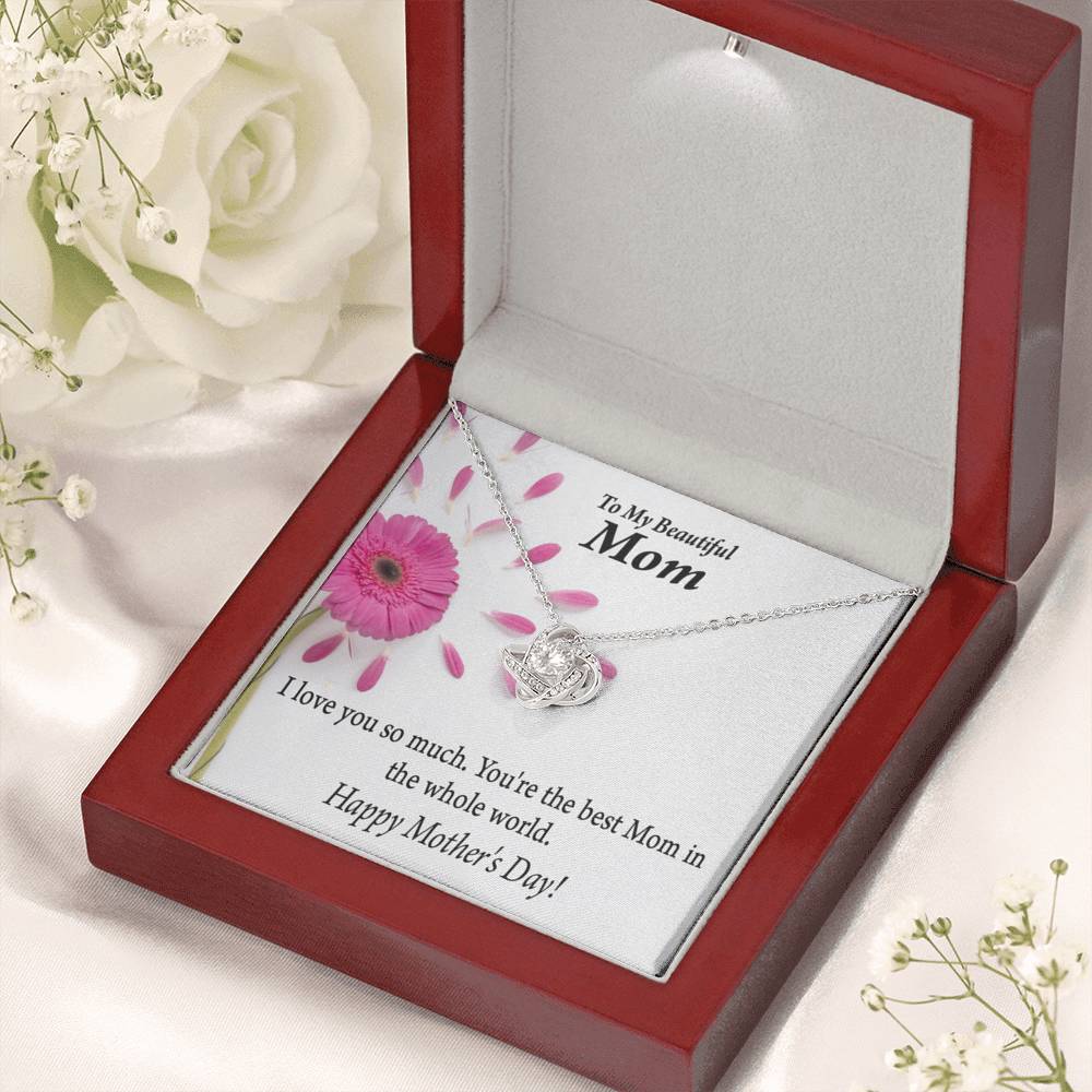You'Re The Best Happy Mother'S Day Love Knot Pendant Message Card-Express Your Love Gifts