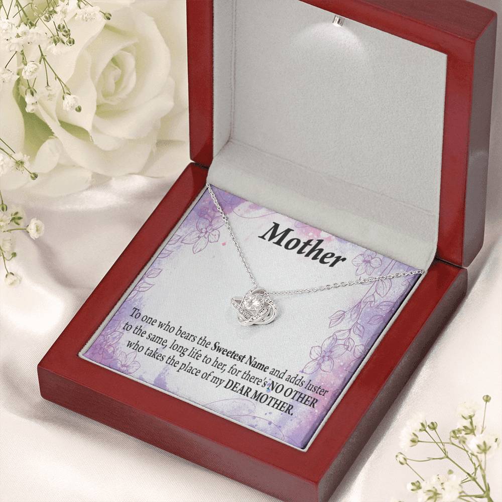 Mother Is The Sweetest Name Love Knot Message Card From Son Daughter Gift Anniversary Birthday Graduation Mothers Day-Express Your Love Gifts