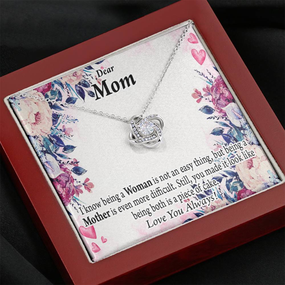 To Mom You'Re Wonderful Love Knot Message Card From Son Daughter Gift Anniversary Birthday Graduation Mothers Day-Express Your Love Gifts