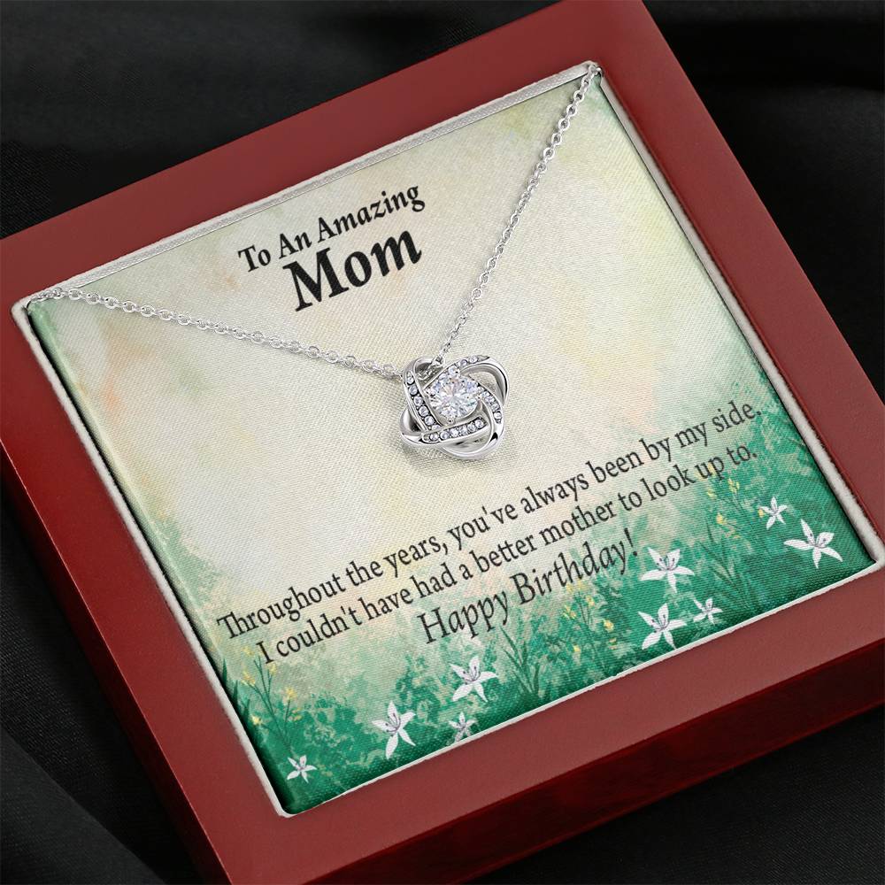 Happy Birthday Mom No One Better Love Knot Message Card From Son Daughter Gift Anniversary Birthday Graduation Mothers Day-Express Your Love Gifts
