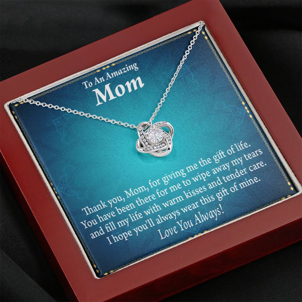To Mom Love Always Love Knot Message Card From Son Daughter Gift Anniversary Birthday Graduation Mothers Day-Express Your Love Gifts