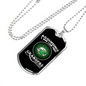 Assuming Grandpas Fishing Necklace Stainless Steel or 18k Gold Dog Tag 24" Chain-Express Your Love Gifts