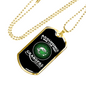 Assuming Grandpas Fishing Necklace Stainless Steel or 18k Gold Dog Tag 24" Chain-Express Your Love Gifts