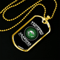 Assuming Grandpas Fishing Necklace Stainless Steel or 18k Gold Dog Tag 24" Chain-Express Your Love Gifts