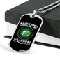 Assuming Grandpas Fishing Necklace Stainless Steel or 18k Gold Dog Tag 24" Chain-Express Your Love Gifts
