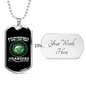 Assuming Grandpas Fishing Necklace Stainless Steel or 18k Gold Dog Tag 24" Chain-Express Your Love Gifts
