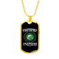 Assuming Grandpas Fishing Necklace Stainless Steel or 18k Gold Dog Tag 24" Chain-Express Your Love Gifts