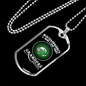 Assuming Grandpas Fishing Necklace Stainless Steel or 18k Gold Dog Tag 24" Chain-Express Your Love Gifts
