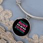 Aunt Cat Mom Bracelet Stainless Steel or 18k Gold Circle Bangle-Express Your Love Gifts