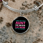 Aunt Cat Mom Bracelet Stainless Steel or 18k Gold Circle Bangle-Express Your Love Gifts