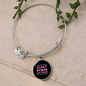 Aunt Cat Mom Bracelet Stainless Steel or 18k Gold Circle Bangle-Express Your Love Gifts