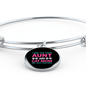Aunt Cat Mom Bracelet Stainless Steel or 18k Gold Circle Bangle-Express Your Love Gifts