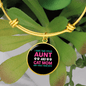Aunt Cat Mom Bracelet Stainless Steel or 18k Gold Circle Bangle-Express Your Love Gifts
