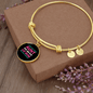 Aunt Cat Mom Bracelet Stainless Steel or 18k Gold Circle Bangle-Express Your Love Gifts