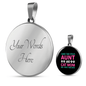 Aunt Cat Mom Circle Necklace Stainless Steel or 18k Gold 18-22"-Express Your Love Gifts