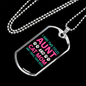 Aunt Cat Mom Necklace Stainless Steel or 18k Gold Dog Tag 24" Chain-Express Your Love Gifts