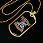 Aunt Dog Mom Necklace Stainless Steel or 18k Gold Dog Tag 24" Chain-Express Your Love Gifts