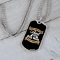 Aunt Dog Mom Necklace Stainless Steel or 18k Gold Dog Tag 24" Chain-Express Your Love Gifts