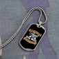 Aunt Dog Mom Necklace Stainless Steel or 18k Gold Dog Tag 24" Chain-Express Your Love Gifts