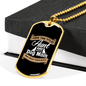 Aunt Dog Mom Necklace Stainless Steel or 18k Gold Dog Tag 24" Chain-Express Your Love Gifts