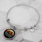 Aussie Dog Mom Bracelet Stainless Steel or 18k Gold Circle Bangle-Express Your Love Gifts