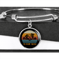 Aussie Dog Mom Bracelet Stainless Steel or 18k Gold Circle Bangle-Express Your Love Gifts