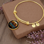 Aussie Dog Mom Bracelet Stainless Steel or 18k Gold Circle Bangle-Express Your Love Gifts