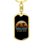 Aussie Dog Mom Keychain Stainless Steel or 18k Gold Dog Tag Keyring-Express Your Love Gifts
