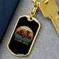 Aussie Dog Mom Keychain Stainless Steel or 18k Gold Dog Tag Keyring-Express Your Love Gifts