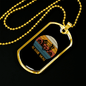 Aussie Dog Mom Necklace Stainless Steel or 18k Gold Dog Tag 24" Chain-Express Your Love Gifts
